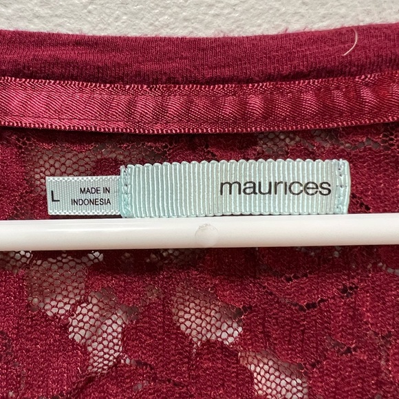 Maurices Cute Ribbed w/Lace Shirt - Picture 3 of 5